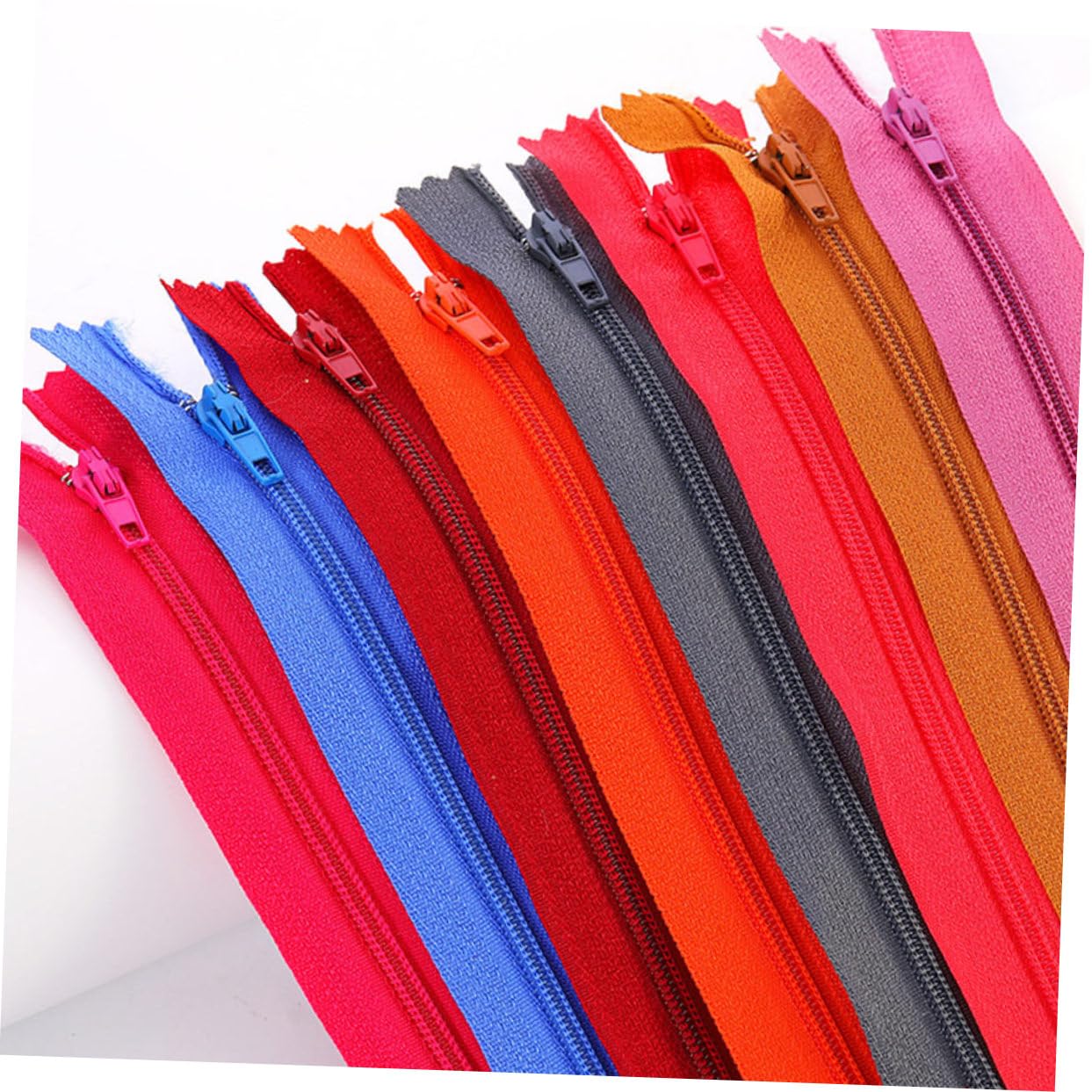 HOODANCOS 100pezzi Cerniere in Nylon Cerniere Spirale Per Cucire Accessori Per Progetti Fai Da Te Di Abbigliamento Valigie e Borse Realizzate in Resistente Per Apertura e Chiusura Scorrevole