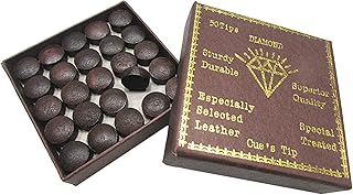 Kit de repuesto de puntas para tacos de billar,Kit de repuesto de puntas para palos de billar|50 puntas para tacos de billar - Kit de reparación de tacos de billar con caja de almacenamiento, sumini