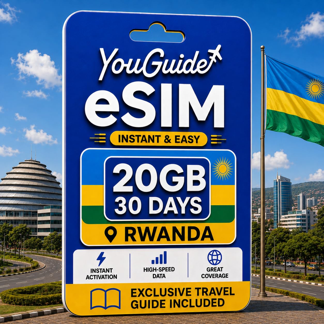 Ruanda eSIM 20GB 30Days