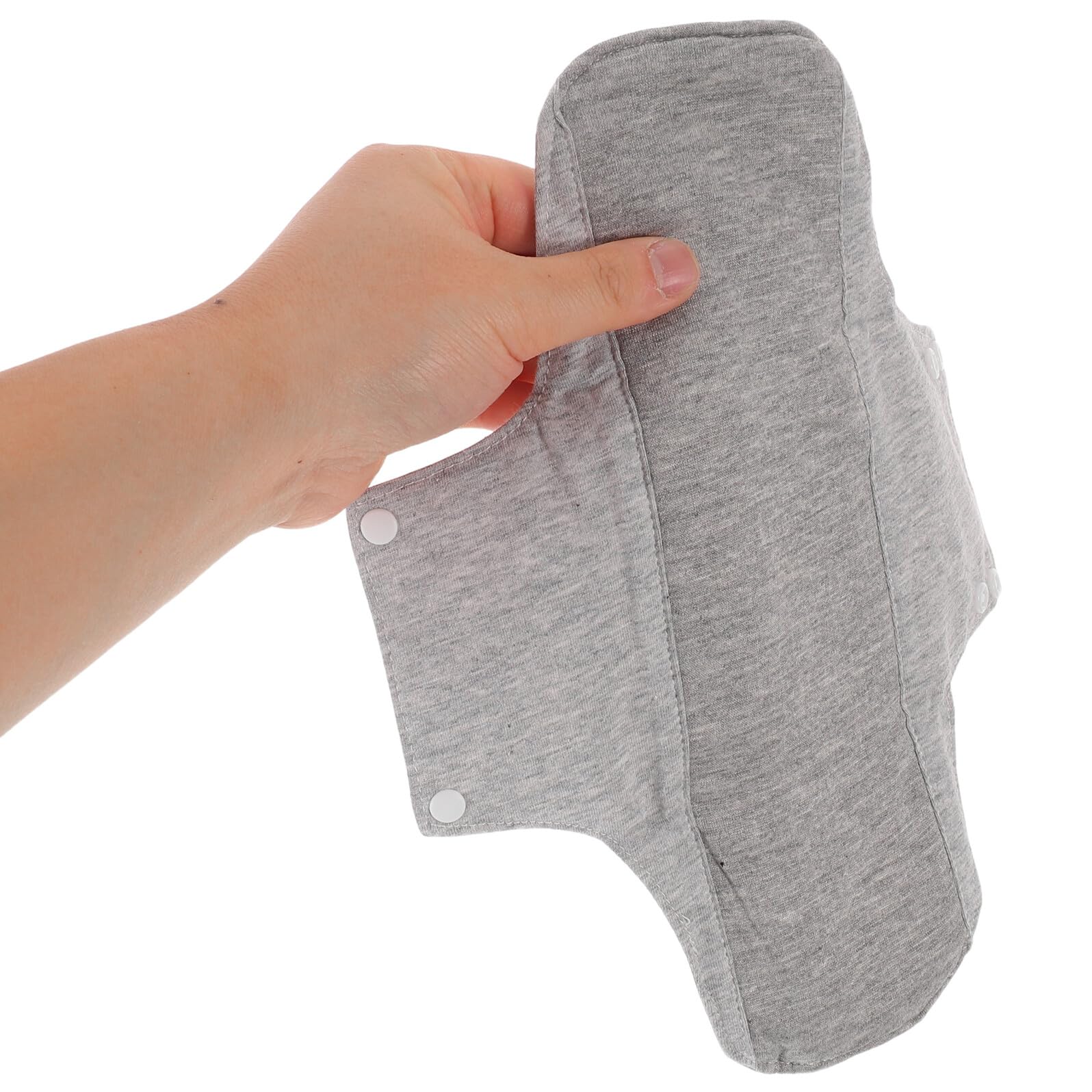 SHOWERORO Compresas Posparto Lavables 2 Unidades 22x28 Cm Absorbentes de Algodón Ultrafinas Gris para Incontinencia Femenina y Cuidado Postnatal, Protección Reutilizable para Uso — view 4