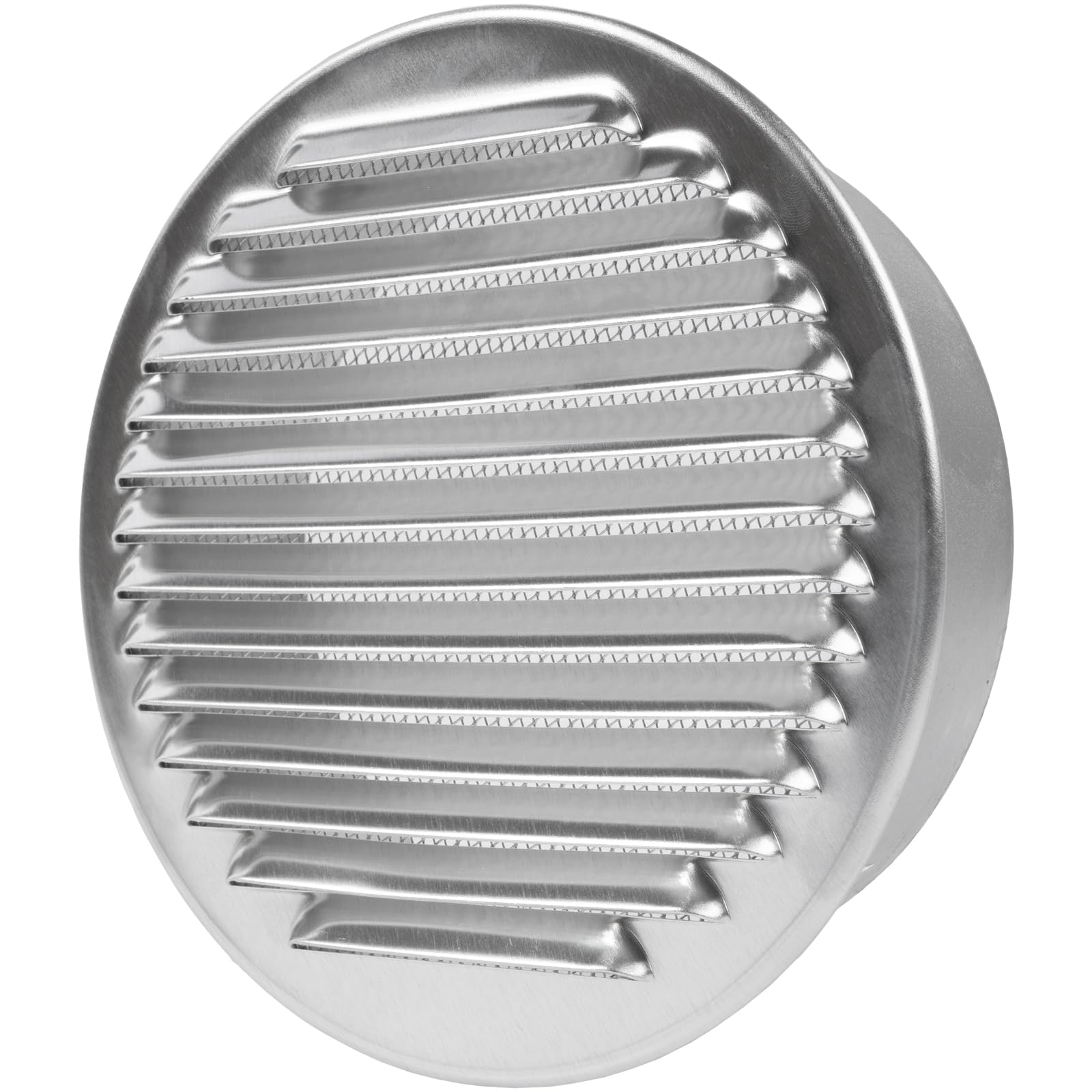 Repa Market Aluminum 6 Inch (150 Mm) Aluminium Round Air Vent Cover/Extractor Fan Vent Cover/Louvered Vent Cover With Mesh Screen/Air Intake & Exhaust Ventilation Grill For Hvac Systems And Ducting