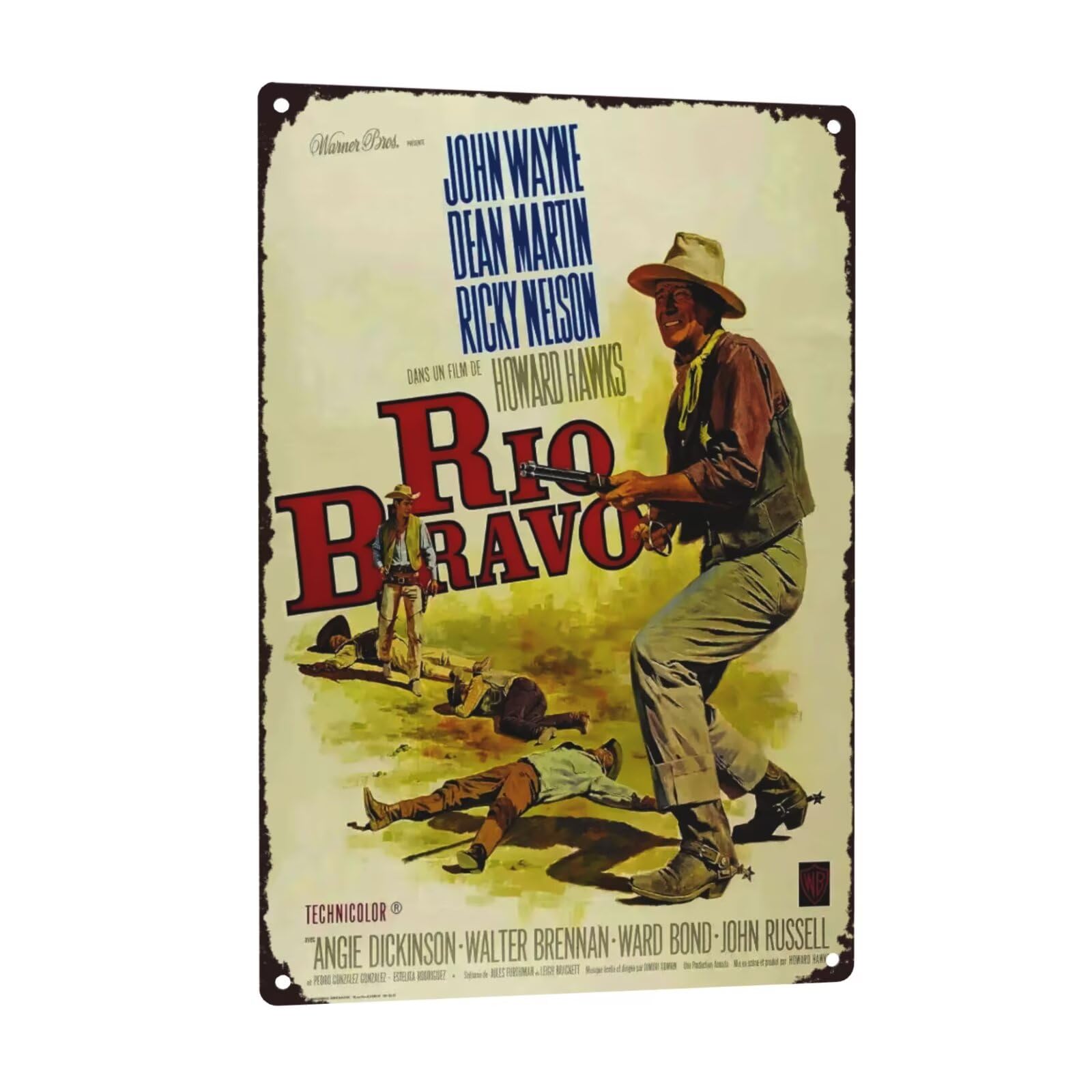 GCOCL Redneck Slayer Rio Bravo Old Fashioned Western Cowboy Movie Poster Sign, Vintage Tin Sign, 8x12 Inches