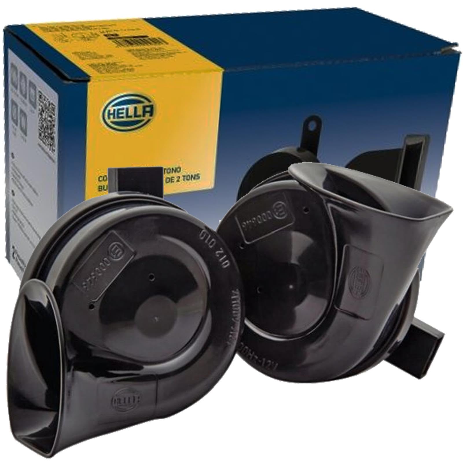 Hella Tromba,Oe-Connect Horn TE26 Set,12V,110Db(A),Gamma Frequenze Da,400Hz,Gamma Frequenze Fino A,500Hz,Tono Alto/Tono Basso,Elettrico,Quantità,2,3Fh 012 010-051 - 4