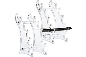 Clear Acrylic Pen Holder Stand with 6 Slots for Pens, Makeup Brushes, and Eyebrow Pencils