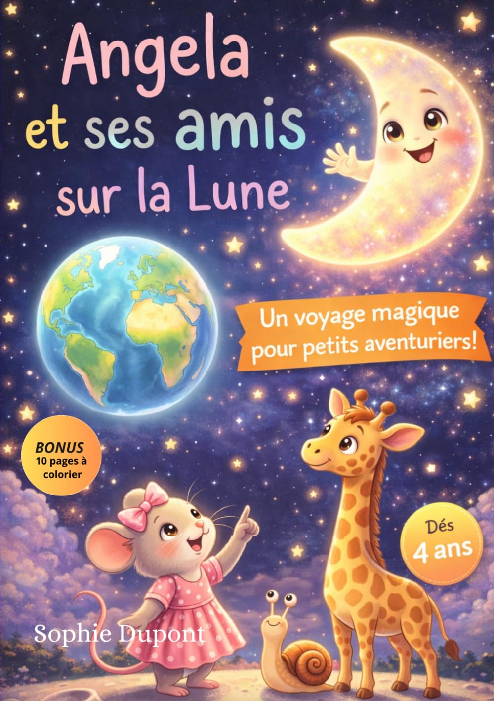 Angela et ses amis sur la lune