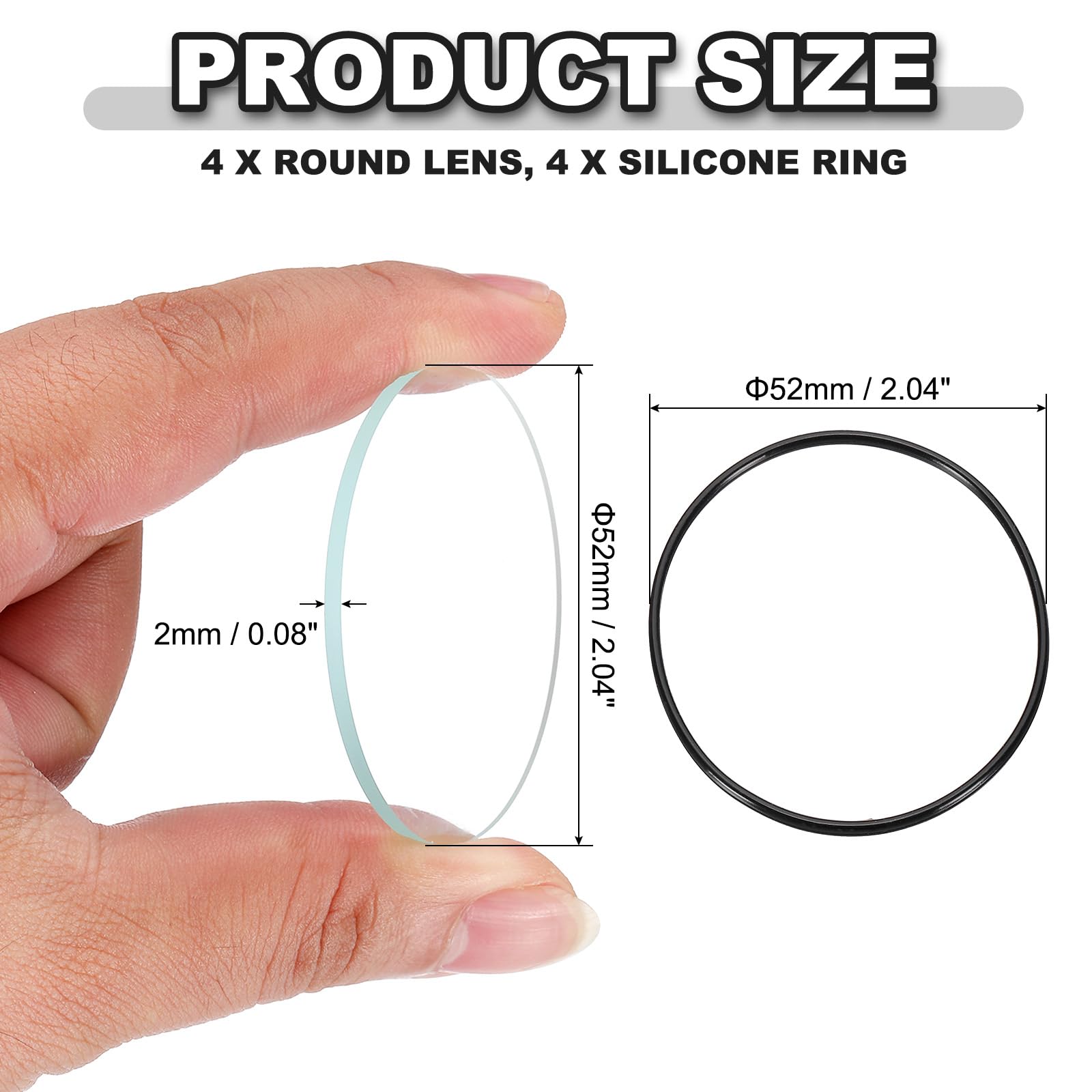 PATIKIL 2.04" Dia LED Lens - Image 2
