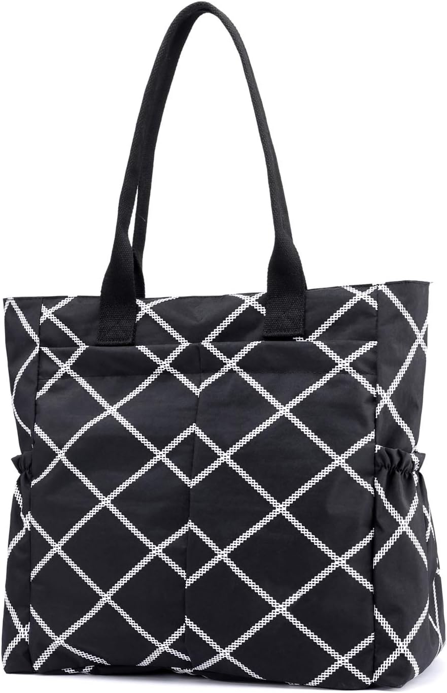 Water Resistant Multi Pockets Large Lightweight Tote Bag Shoulder Bag Waterproof Handbags