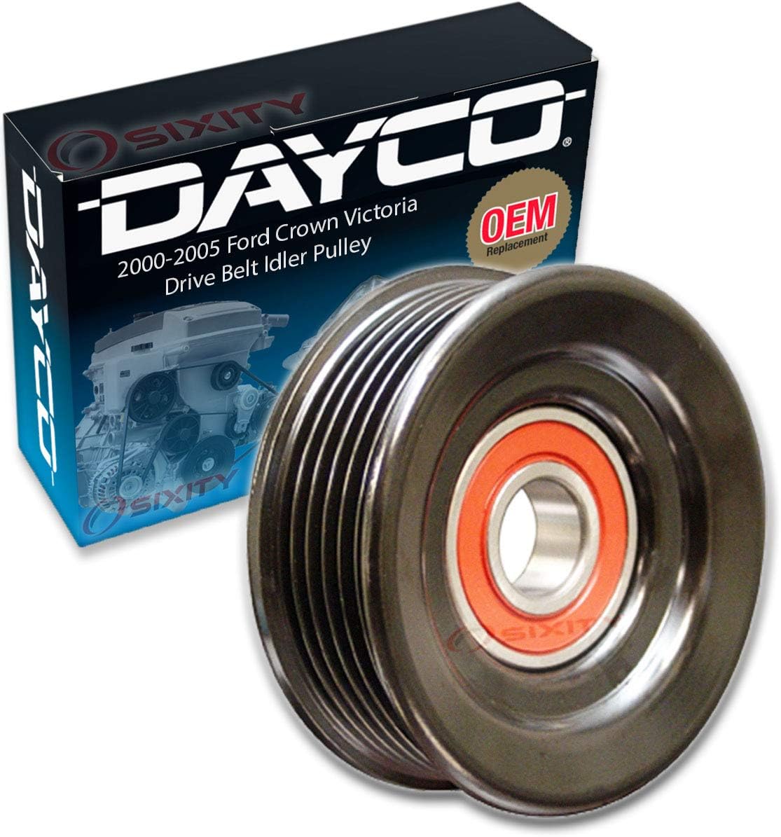 Polia Tensora de Correia Dayco Compatível com Ford Crown Victoria 4.6L V8 2000-2005