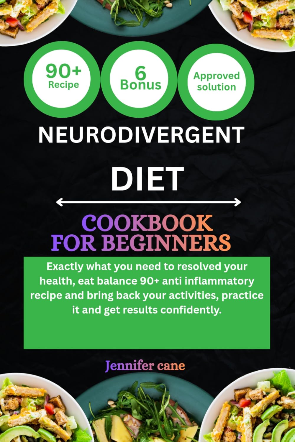 NEURODIVERGENT DIET COOKBOOK FOR BEGINNERS: Exactly what you need to resolved your health, eat balance 90+ anti inflammatory recipe and bring back ... practice it and get results confidently.
