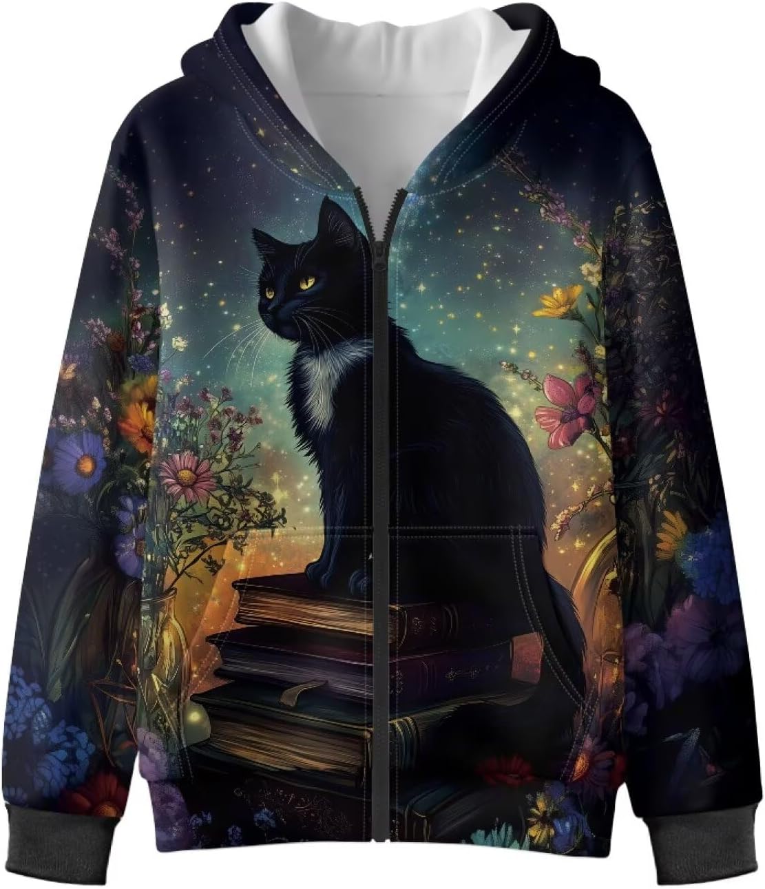Kids Fleece Zip Up Hoodie Size 6-16 Boys Sweatshirts Fashion Kids Fleece Jacket with Kangaroo Pocket Animal Hoodie