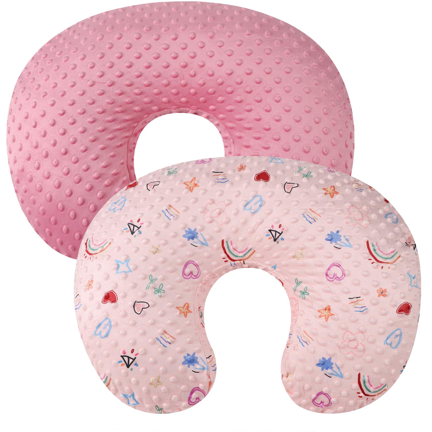 Dot Nursing Pillow Cover Set 2 Pack Compatible with Boppy Pillow