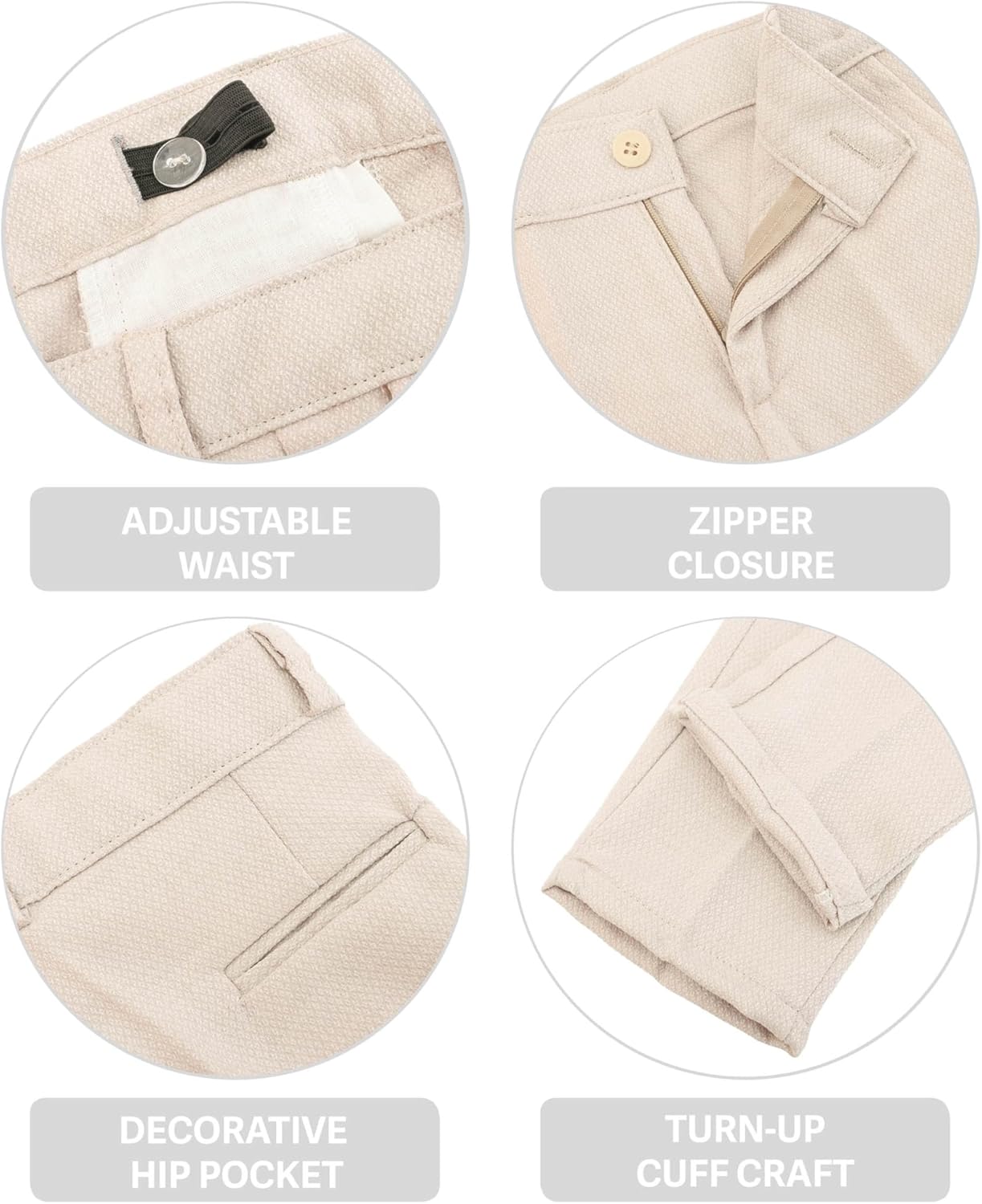 Lilax Boys' Suit Kids Tuxedo Wedding Ring Bearer Outfit 5-Piece Formal Dresser Suit Set - Image 3