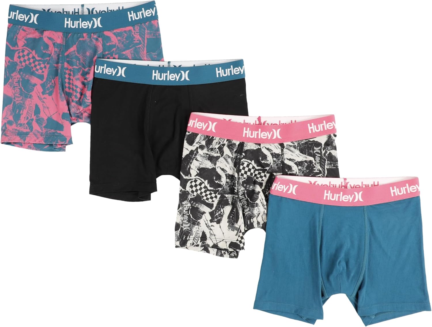 Hurley Boys' Multi-pack Performance Boxer Briefs