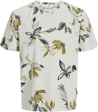 Jack & Jones PREMIUM JORVARENNA TEE CREW NECK - T-shirt Imprimé - Cloud