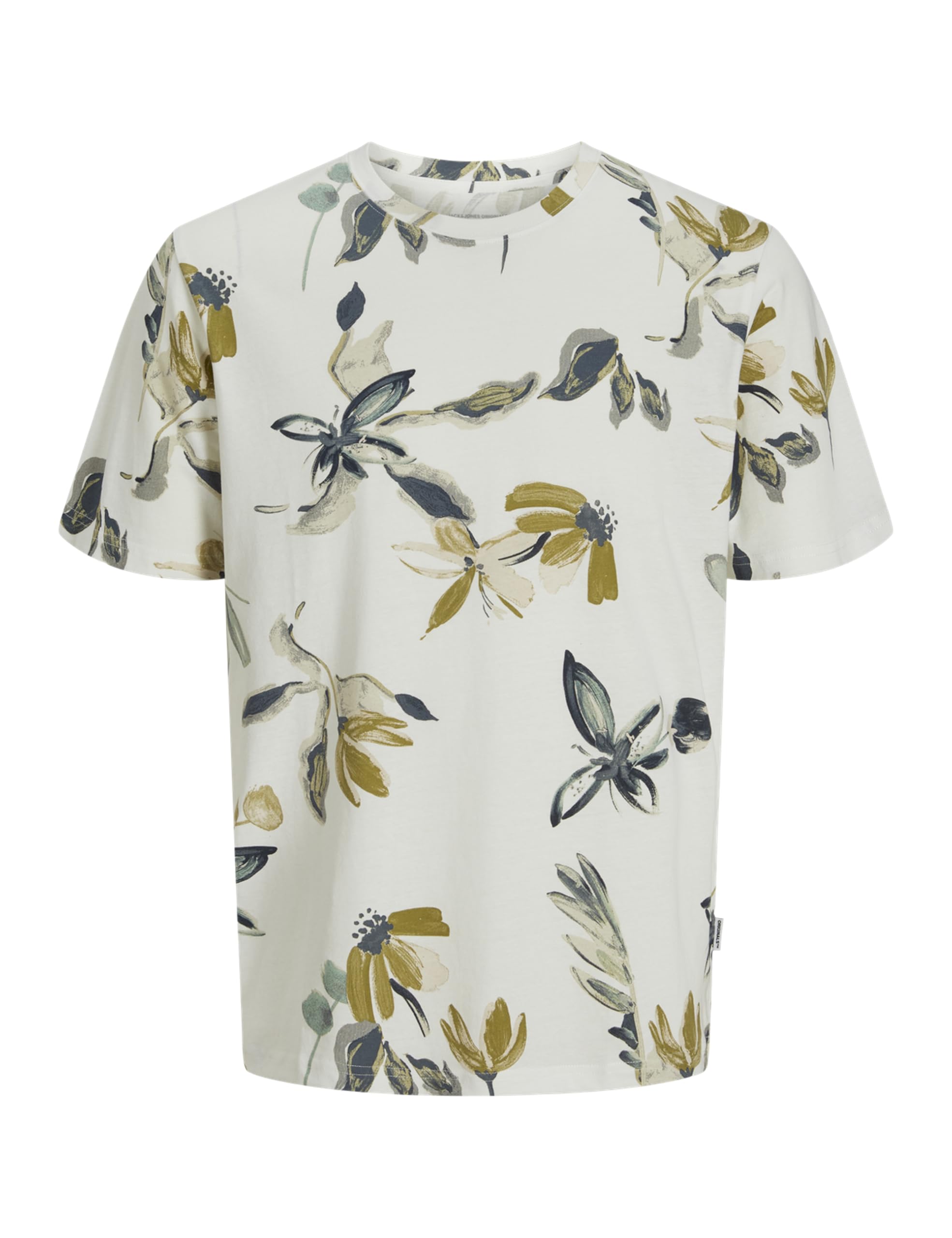 JACK & JONES Jorvarenna AOP Tee SS Crew Neck, Cloud Dancer, M