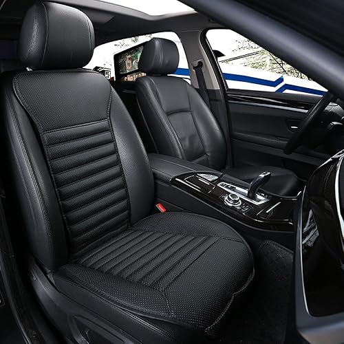 Miniatura 7 de Funda protectora de respaldo de asiento de automóvil de lujo para interior de automóvil, funda de asiento de piel sintética universal antideslizante