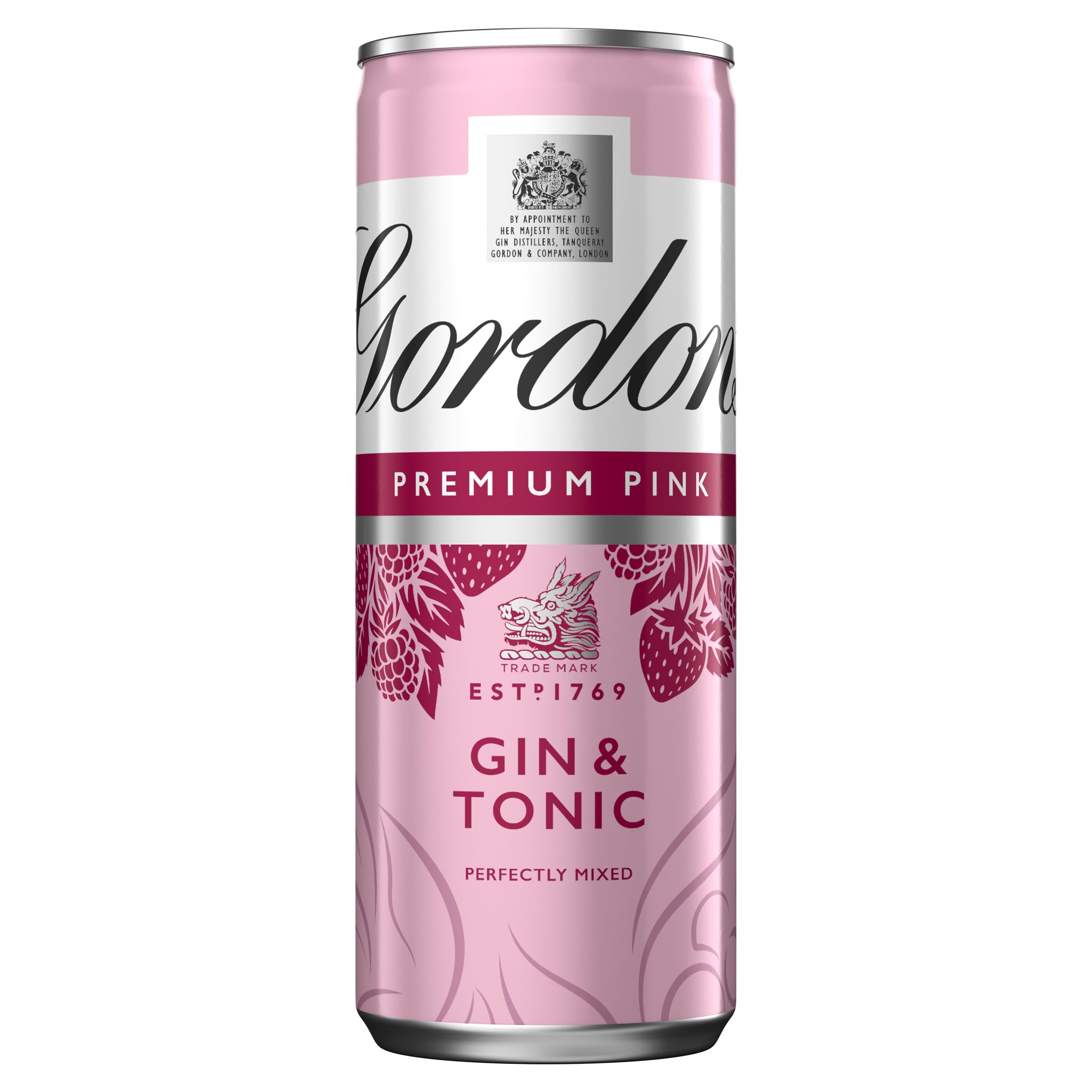 Gordon's Premium Pink Distilled Gin & Tonic 5% vol, 250ml