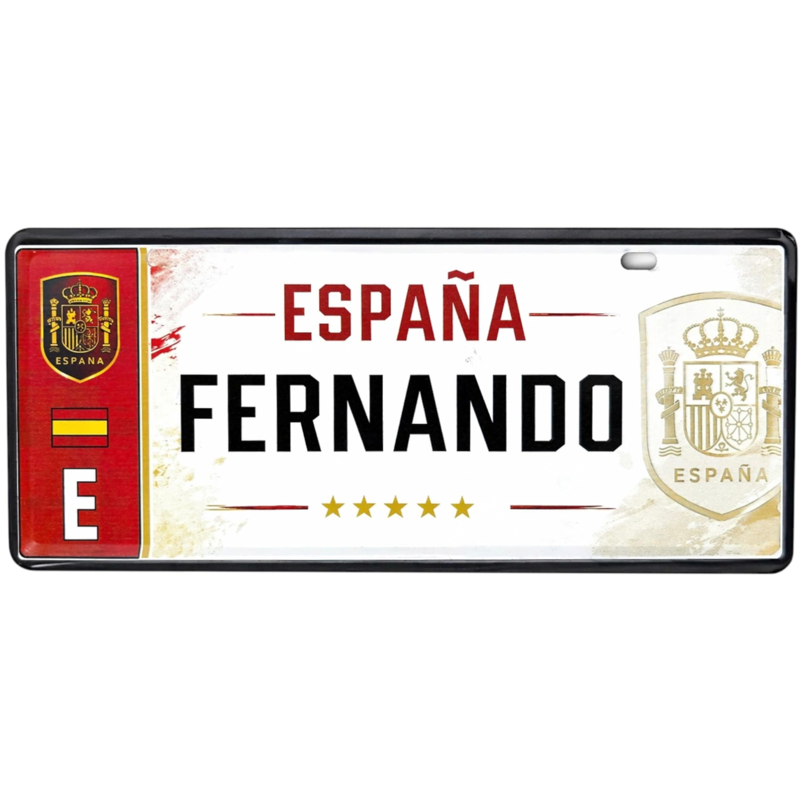 Champion's City ESPAÑA FC Matrícula Personalizable 6x14 cm RFEF