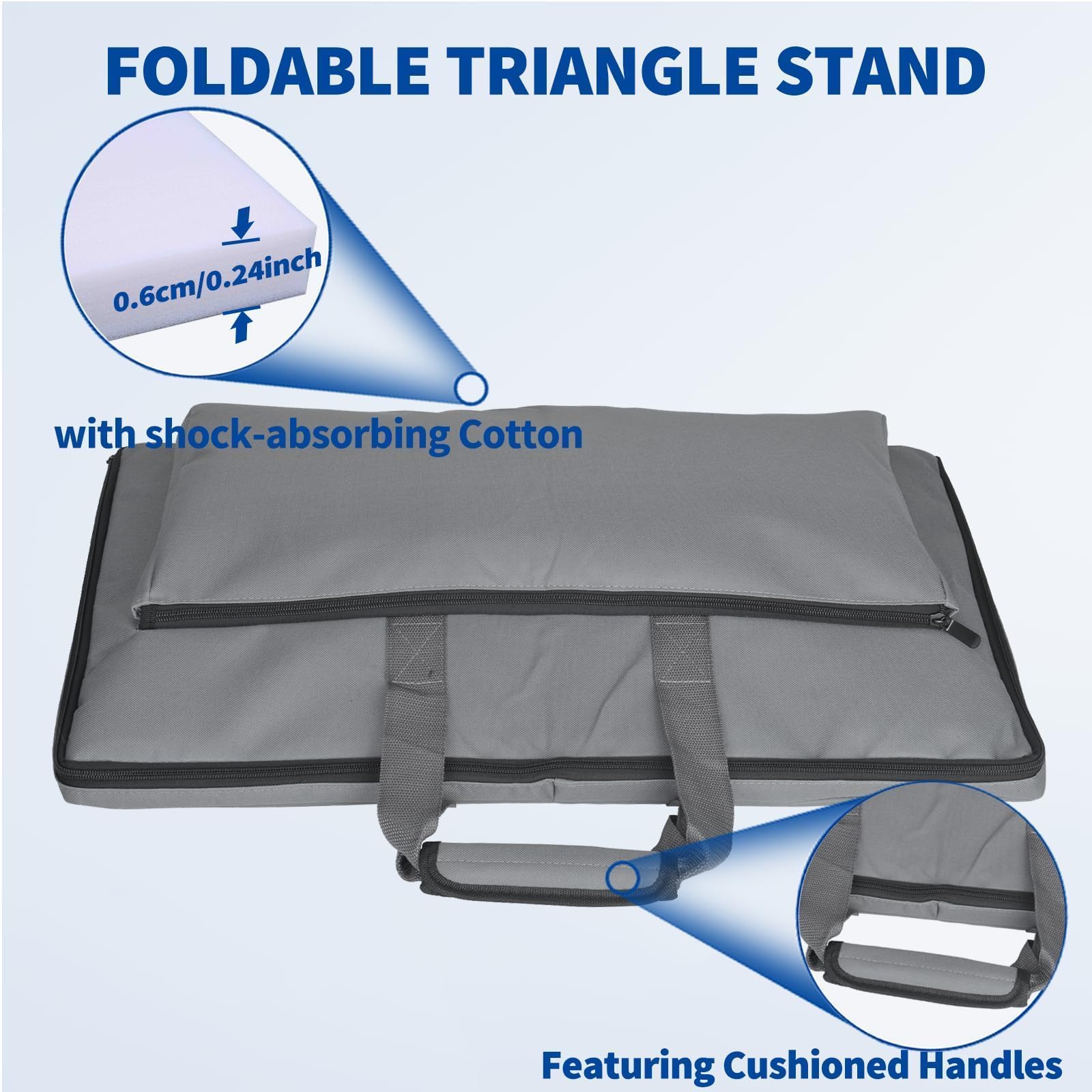 Bingfu Starlink Rectangular Gen3 V3 Bolsa de Viaje kit Internet Diseño de Doble Bolsillo para Antena, Cable Ethernet, Enrutador, Fuente de Alimentación, Ideal para Campamentos en Vehículos Recreativos