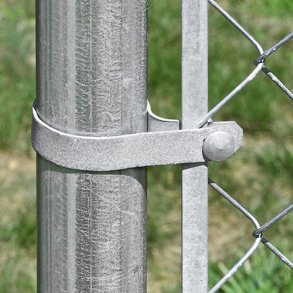 Amazon.com: Galvanized Steel Chain Link Tension Band, Durable Steel Chain  Link Fence Hardware, Rust-Resistant, Easy Install, Includes Required Bolt  (3, 1-5/8