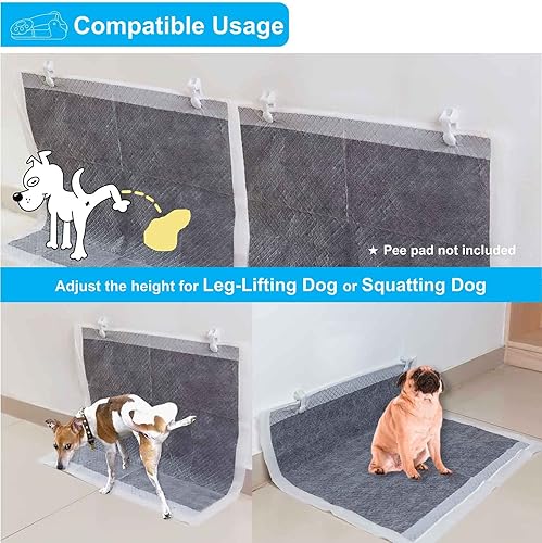 Miniatura 4 de Soporte de almohadilla para orina de perro con paredes (paquete de 6) para almohadilla de Wee Wee Wee de tamaño pequeño y grande, soporte para