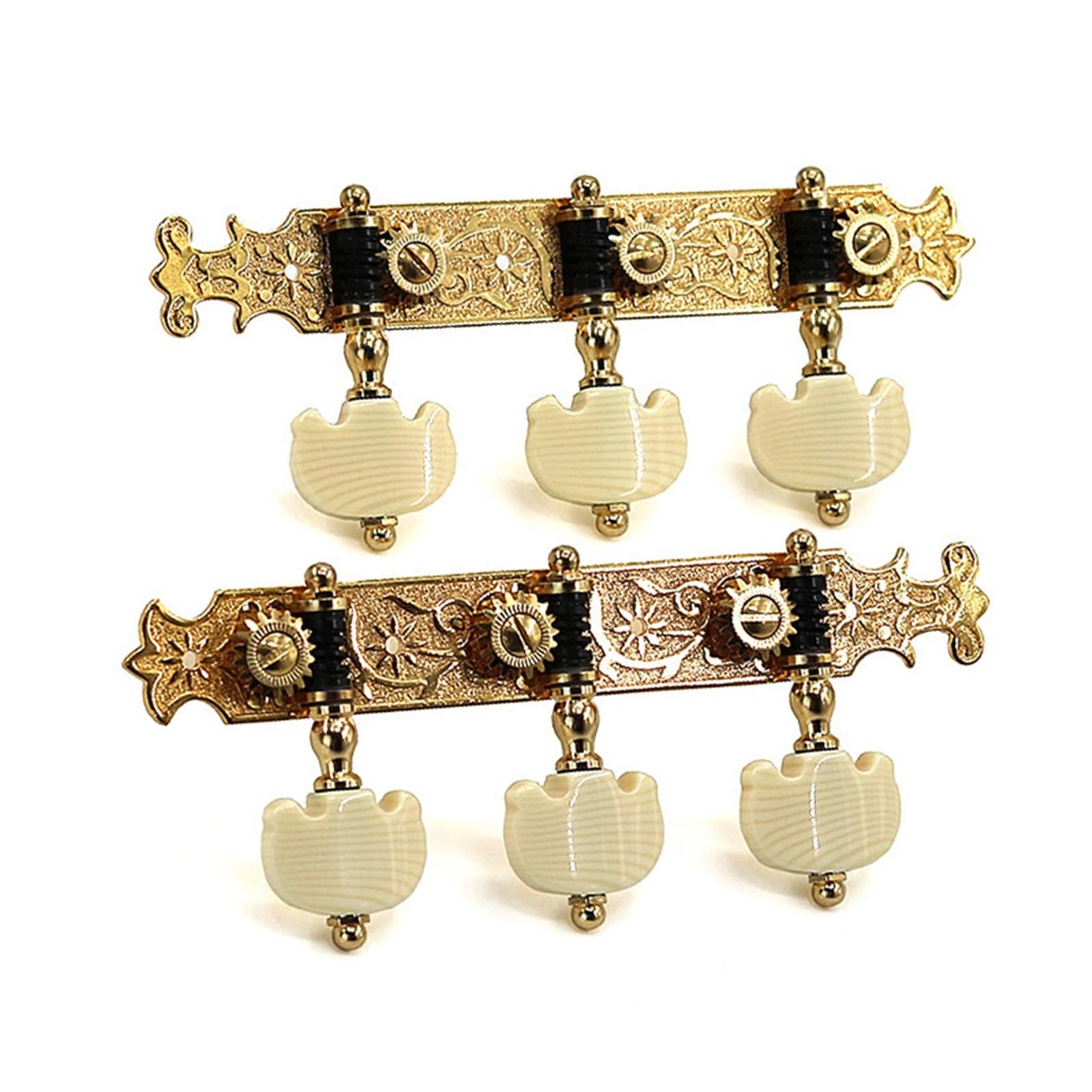 Set Meccaniche Chitarra Set Di Brocche Per Accordatura Classiche In Oro A Tre Pezzi Per Chitarre