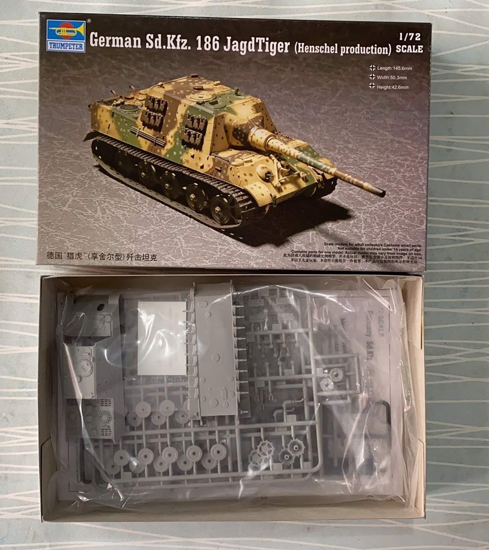 Amazon.com: Trumpeter 1/72 German SdKfz 186 Jagdtiger (Henschel