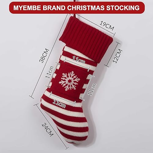 Miniatura 5 de Calcetines de Navidad de punto personalizados con nombre, árbol de Navidad, copo de nieve, pata de copo de nieve, juego de medias de punto de aguja