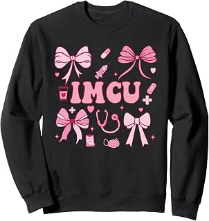 IMCU Intermediate Medical Care Unit Coquette Bow Sweatshirt