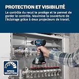 Bosch Professional 18V System perceuse-visseuse sans-fil GSB 18V-65 (avec 2 batteries GBA 2.0Ah, chargeur GAL 18V-40, 1 set de tournevis, L-Case) - 4