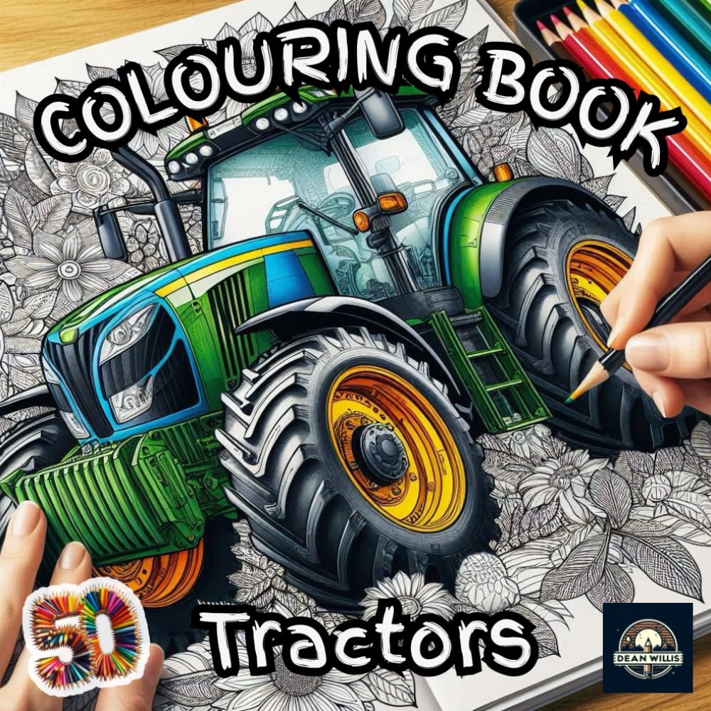 Tractor Coloring Book: Fun and Relaxing Designs for All Ages (Vehicles)
