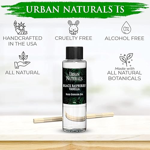 Miniatura 293 de Urban Naturals Reed Diffuser Oil Refill Ocean Mist Sea Salt with Salt Spray, Violet Leaf, Sea Grass, Driftwood 8 oz + Free Reed Sticks, Made in The