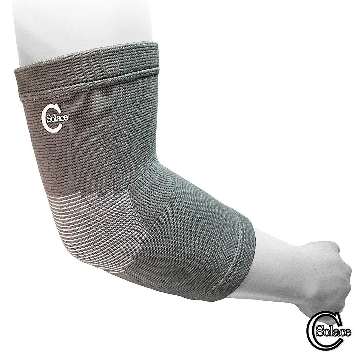 Advance Ellenbogen-Kompressionsbandage, verstellbar, elastisch, 2 Stück