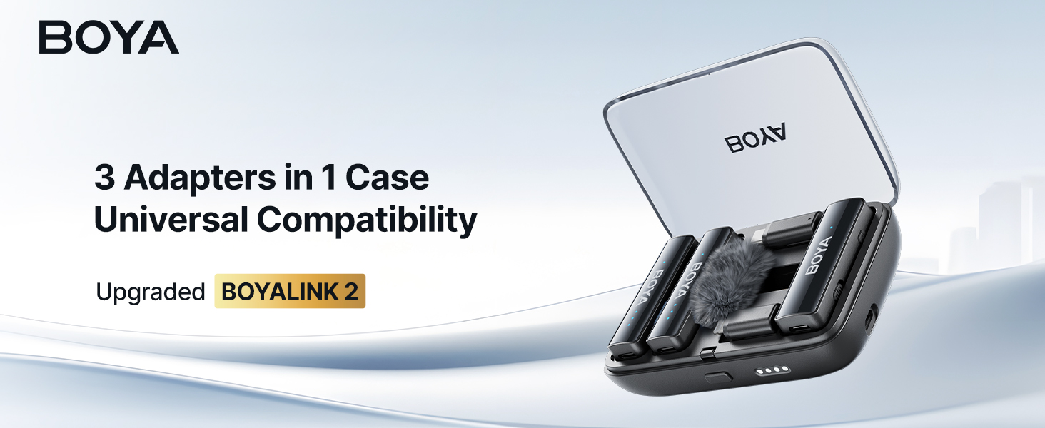 Boya Boyalink 3-in-1 Wireless Lavalier Microphone with USB