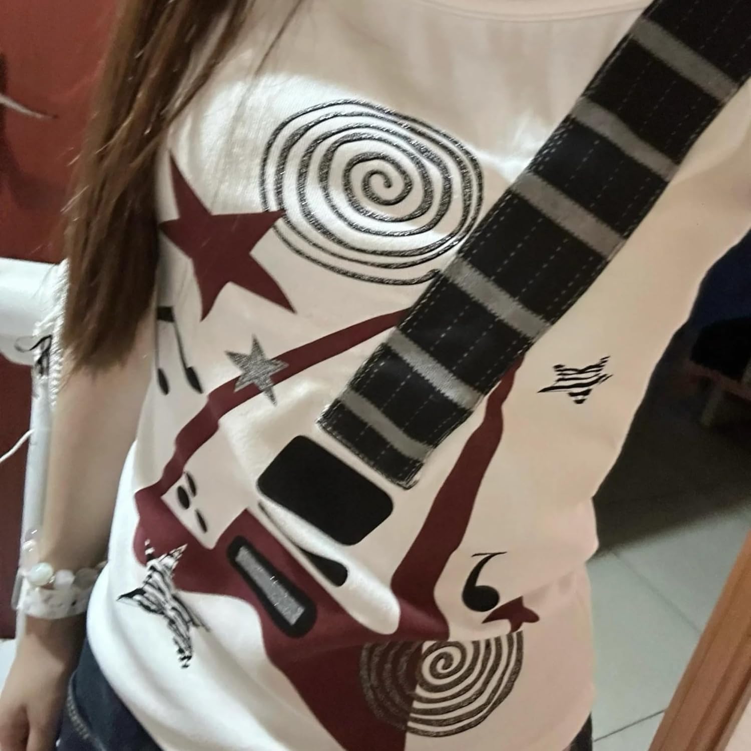 Punk Goth Guitar Graphic Spaghetti Strap Tops Cute Y2K Summer Sleeveless Shirts Fairy Grunge Tank Crop Tees Clothes - Image 6