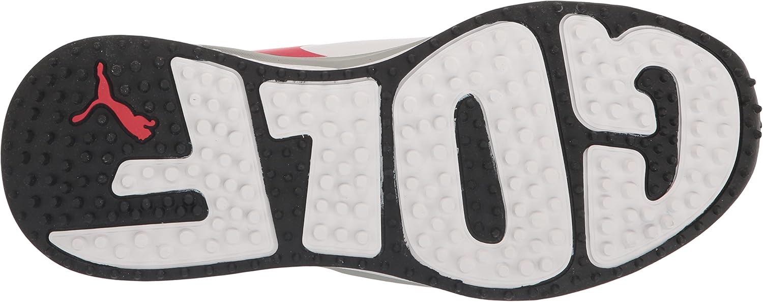 Puma Golf Men's Gs-Fast Golf Shoe, Puma White-High Rise-High Risk Red, 8.5M - Image 4