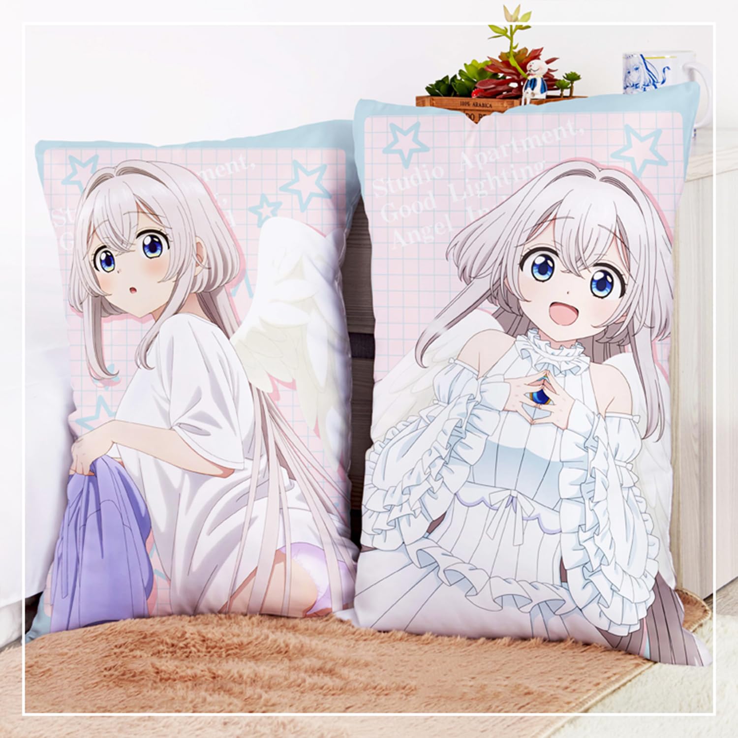 Amazon.co.jp: ワンルーム、日当たり普通、天使つき グッズ 抱き枕 と