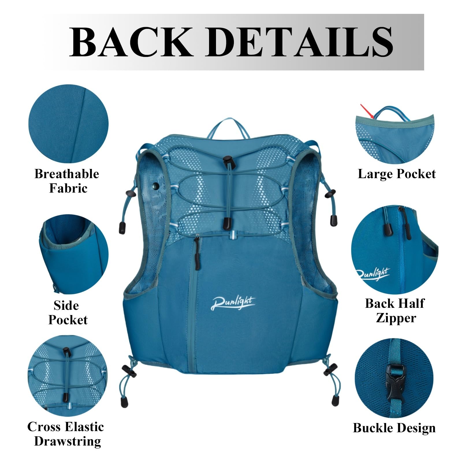 Running Belt With Water Bottle Outdoor Hydration Pack Backpack