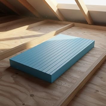 XPS Insulation Board Insulating Extruded Polystyrene Board Heat Resistant Rigid Foam Insulation Panel for Underfloor Heating , 9 Cm Thick, 60 X 120 Cm