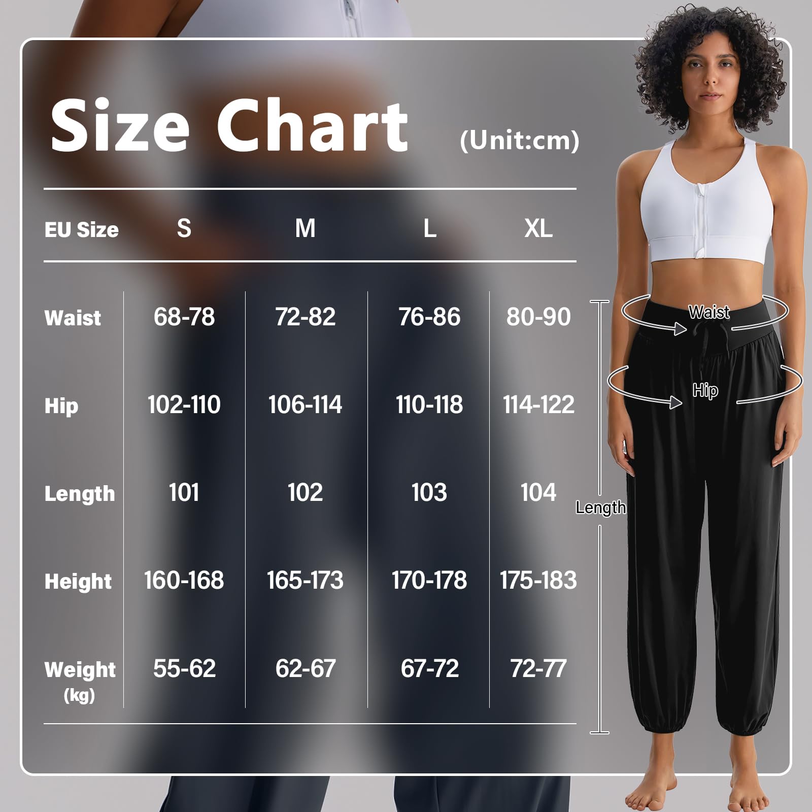 HomyComy Pantalon de Yoga Joggers Taille Haute Pantalon de Pilates Pantalon de Sport Flowy Pantalon de Sweat Libre avec Poches
