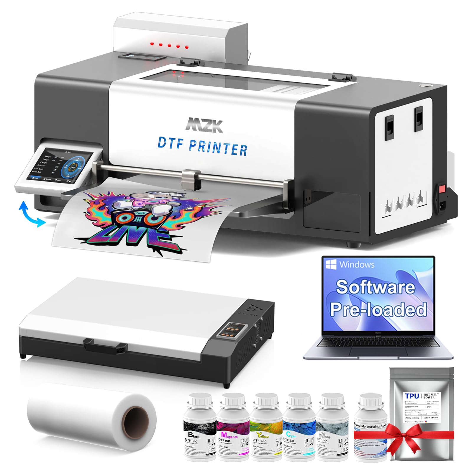 MZK A3 Pro F1080 DTF Printer