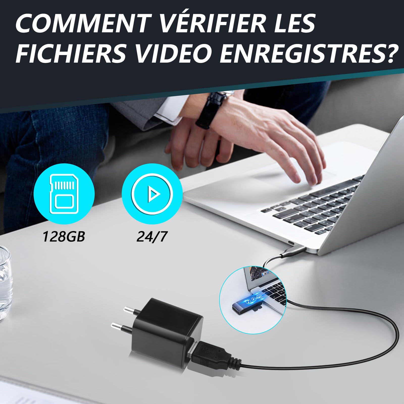 LXMIMI Caméra Cachée, HD 1080P Mini Caméra Cachée Espion