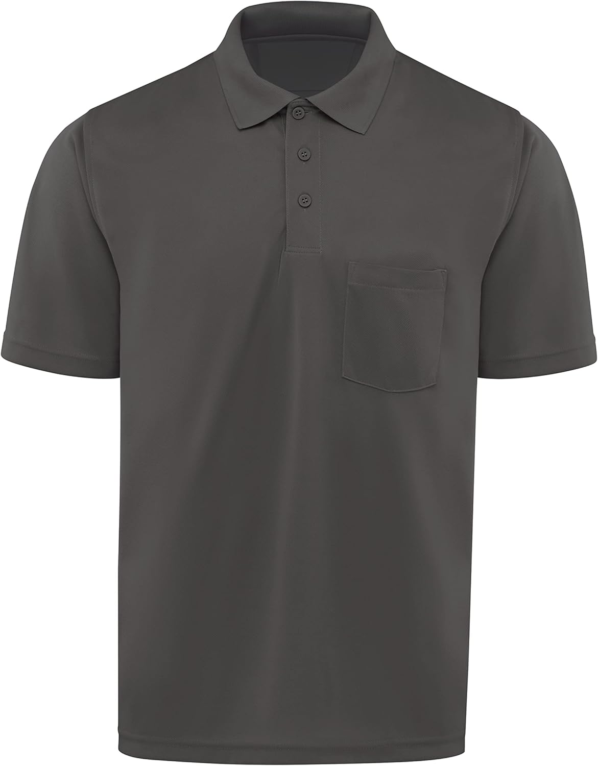 Red Kap Mens Short Sleeve Performance Knit Pocket Coro Polo