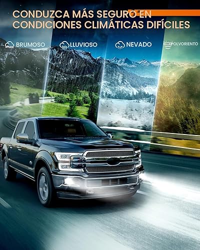 Miniatura 7 de SEALIGHT Bombilla LED antiniebla H11 H8, 14000 lm, 24 W, fuerte penetración H8 H16 H11, luces antiniebla LED de 6500 K, chips CSP 5530 blanco frío,