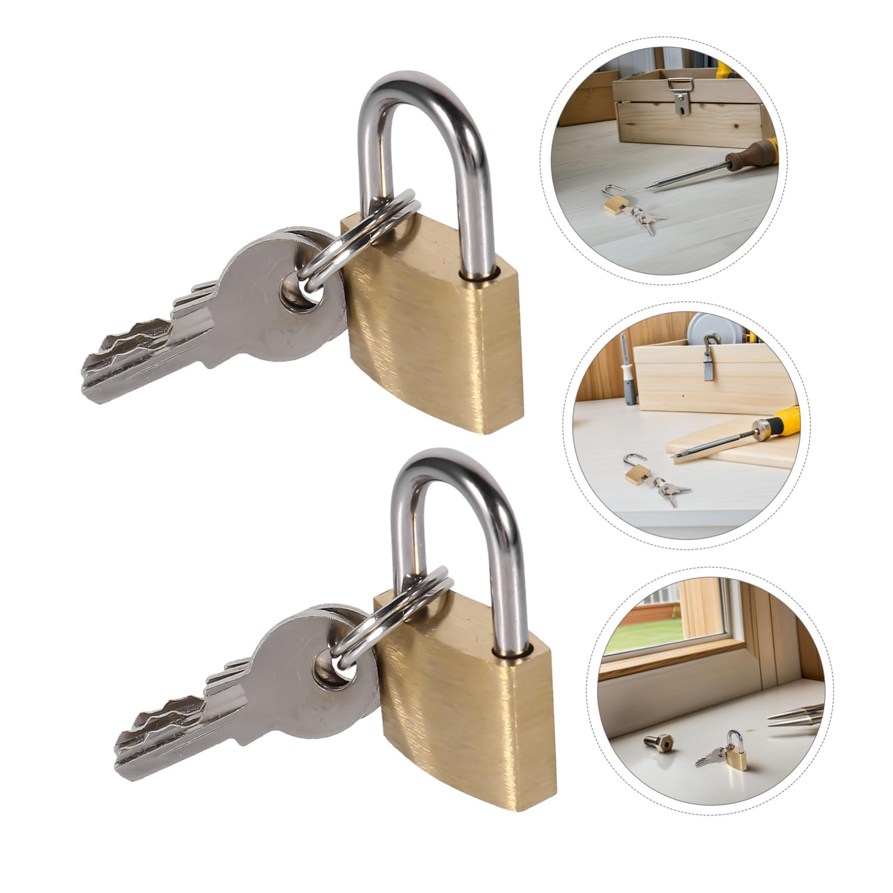 DOITOOL 12 pezzi Mini Lucchetti in Rame con Chiave Lucchetto Compatto per Bagagli Zaini Diari Valigie e Armadietti Serratura Portatile Leggera e Robusta per Sicurezza Quotidiana