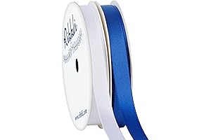 Ribbli Royal Blue & White Satin Ribbon Set