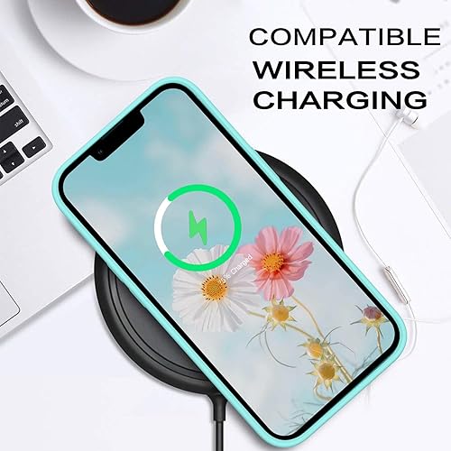 Miniatura 85 de BENTOBEN Compatible con iPhone 14, silicona líquida de gel de goma, forro de microfibra, parte trasera dura, a prueba de golpes, funda protectora