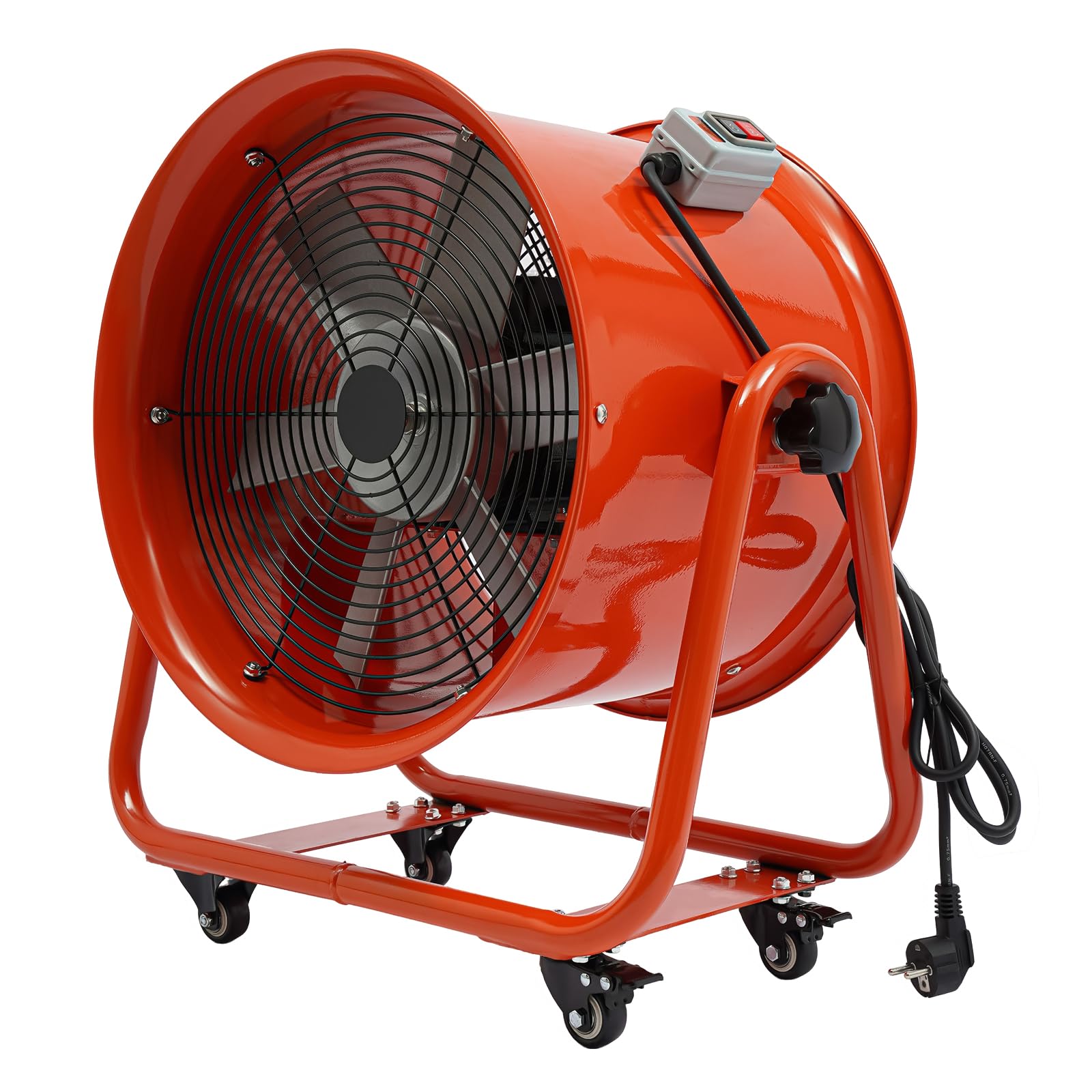 Industrieventilator 1100W Axialventilator Ø400mm 2800rpm 13600m³/h Geräuscharm 75dB Radialgebläse