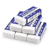 Tamaki 6 Pack Erasers, Large White Erasers for School Office, Art Eraser for Drawing