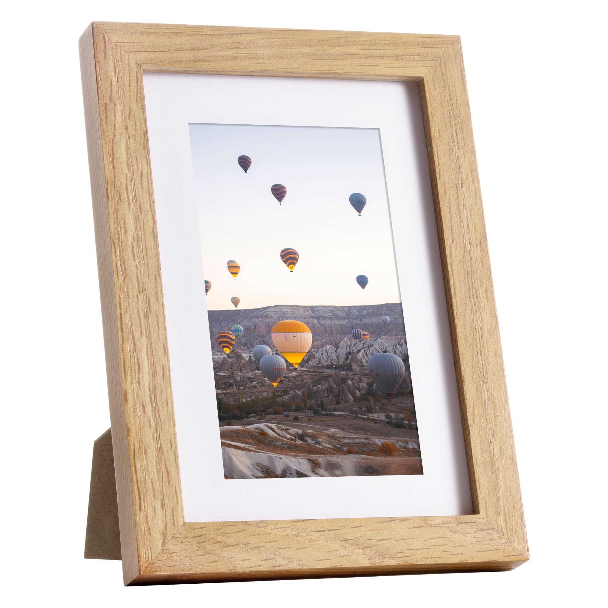 View 1 of **Similar item**
Marsmiles 16x16 Wooden Picture Frame, USA-Sourced Natural Oak Solid Wood Photo Frame with Real Glass for Display Pictures 12x12 with Mat or 16x16 without Mat, Natural, 2 Pack